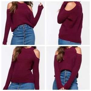 Cold Shoulder Sweater